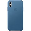 Чехол для телефона Apple Leather Case для iPhone XS Cape Cod Blue