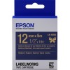 Картридж Epson LK-4HKK, Satin, темно-синий/золотой, 12/5, (C53S654002) для LabelWorks