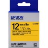 Картридж Epson LK-4YBP, Pastel, желтый/черный, 12/9, (C53S654008) для LabelWorks