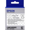 Картридж Epson LK-4TWN, Clear, прозрачный/белый, 12/9, (C53S654013) для LabelWorks