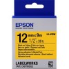 Картридж Epson LK-4YBW, Strong Adhesive, желтый/черный, 12/9, (C53S654014) для LabelWorks