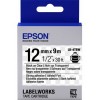 Картридж Epson LK-4TBW, Strong Adhesive, прозрачный/черный, 12/9, (C53S654015) для LabelWorks