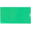 Папка-конверт пластиковая Economix E65, толщина пластика 0,18 мм, зеленая