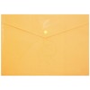 Папка-конверт пластиковая на кнопке Barocco, толщина пластика 0,18 мм, оранжевая