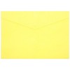 Папка-конверт пластиковая на кнопке Barocco, толщина пластика 0,18 мм, желтая