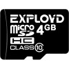 Карта памяти Exployd microSDHC (Class 10) 4GB [EX004GCSDHC10-W/A-AD]