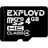 Карта памяти Exployd microSDHC (Class 4) 4GB [EX004GCSDHC4-W/A-AD]