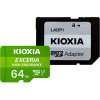 Карта памяти Kioxia Exceria High Endurance microSDXC LMHE1G064GG2 64GB (с адаптером)