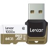 Карта памяти Lexar microSDXC UHS-II 64GB + кардридер [LSDMI64GCBNL1000R]