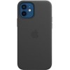 Чехол для телефона Apple MagSafe Leather Case для iPhone 12/12 Pro (черный)