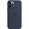 Чехол для телефона Apple MagSafe Silicone Case для iPhone 12 Pro Max (темный ультрамарин)