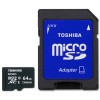 Карта памяти Toshiba microSDXC UHS-I (Class 10) 64GB + адаптер [SD-C064UHS1(6A]