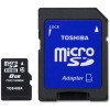 Карта памяти Toshiba microSDHC (Class 4) 8GB + адаптер [SD-C08GJ(6A]