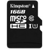 Карта памяти Kingston microSDHC (Class 10) U1 16GB [SDCIT/16GBSP]