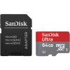 Карта памяти SanDisk Ultra microSDXC 64GB + адаптер (SDSQUNC-064G-GN6IA)