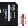 Карта памяти Toshiba EXCERIA microSDXC 64GB + адаптер [THN-M302R0640EA]