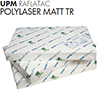 Самоклеящаяся пленка UPM Raflatac Polylaser Matt Transparent, SRA3, 56 г/м2, прозрачная матовая (matt), односторонняя, для лазерной и офсетной печати, (M23381)