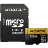 Карта памяти ADATA microSDXC UHS-II 128GB + адаптер [AUSDX128GUII3CL10-CA1]
